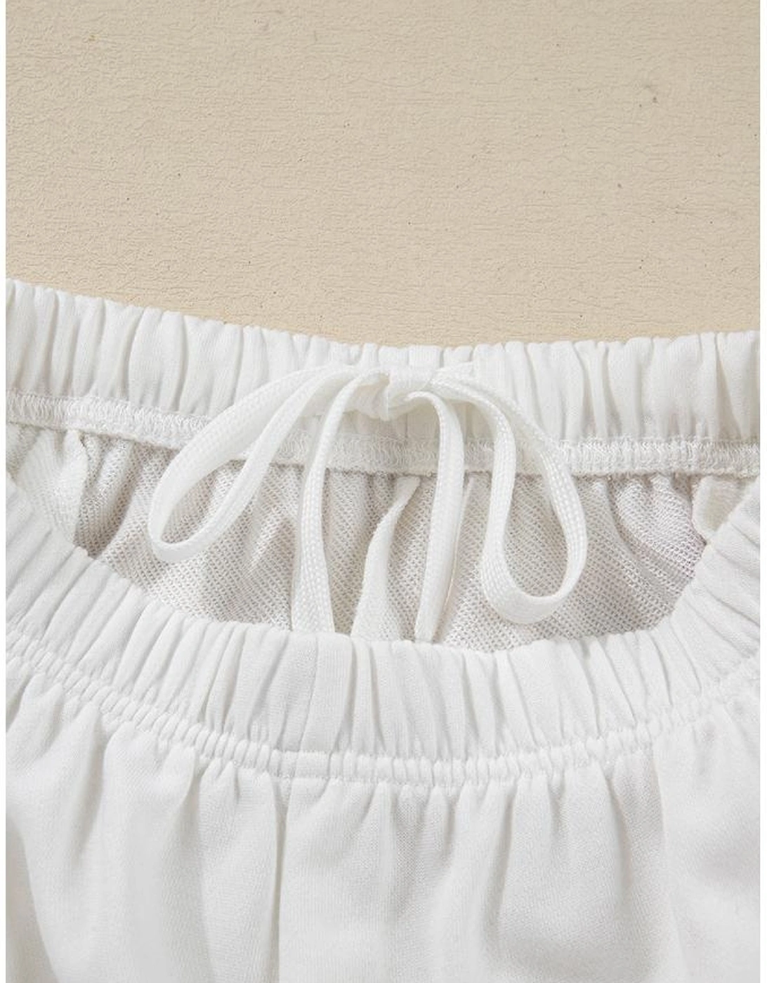 White Stripe Multi Christmas Tree Long Sleeve Top and Shorts 2pcs Lounge Set