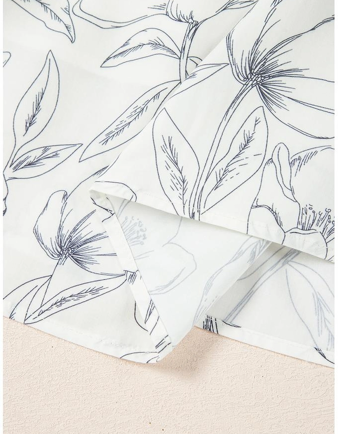 Beige Floral Print Square Neck Shirred Back Puff Sleeve Mini Dress