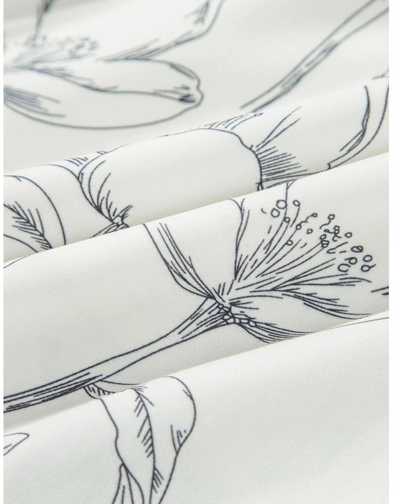 Beige Floral Print Square Neck Shirred Back Puff Sleeve Mini Dress