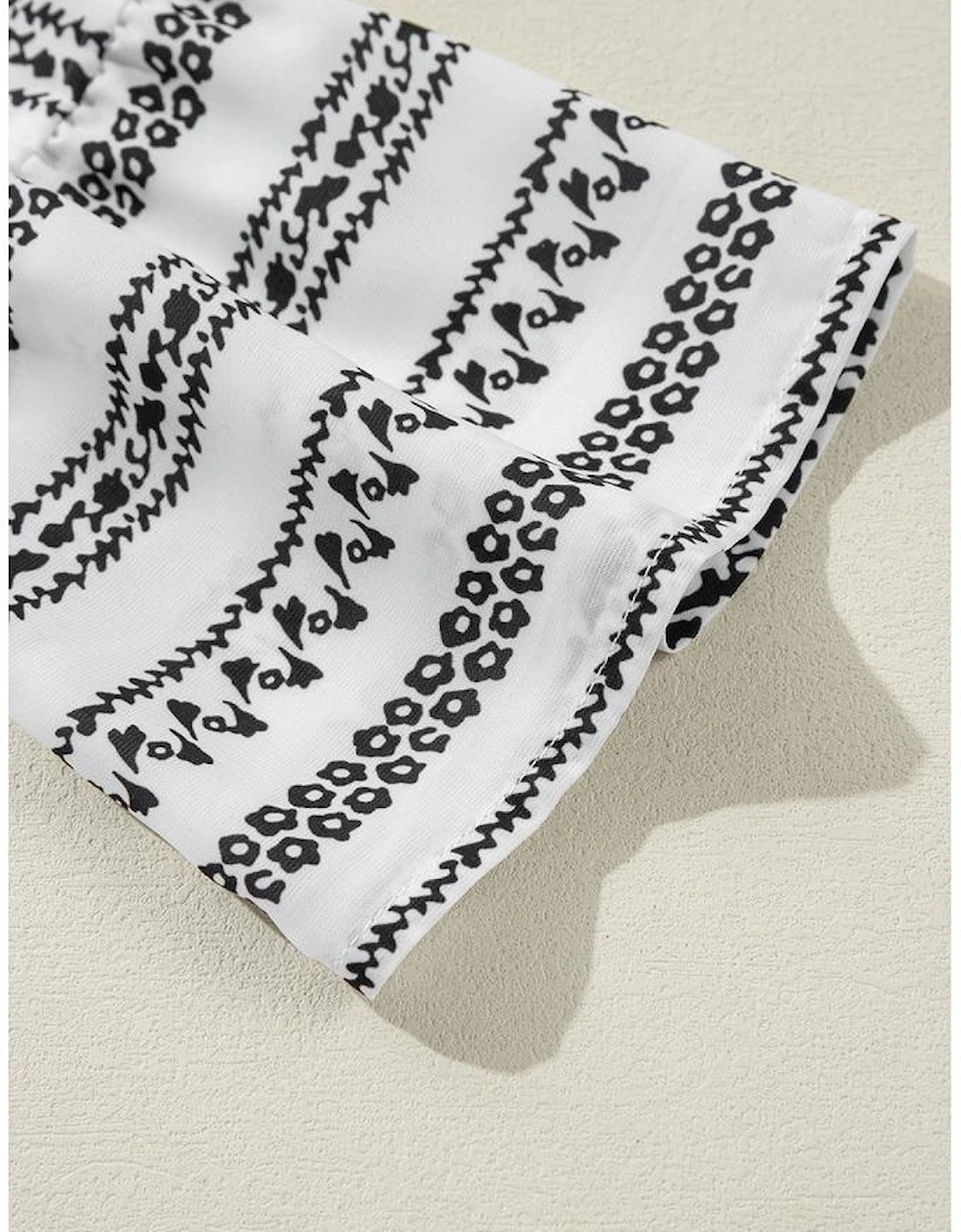 Black Stripe V Neck Bell Sleeve High Waist Mini Dress