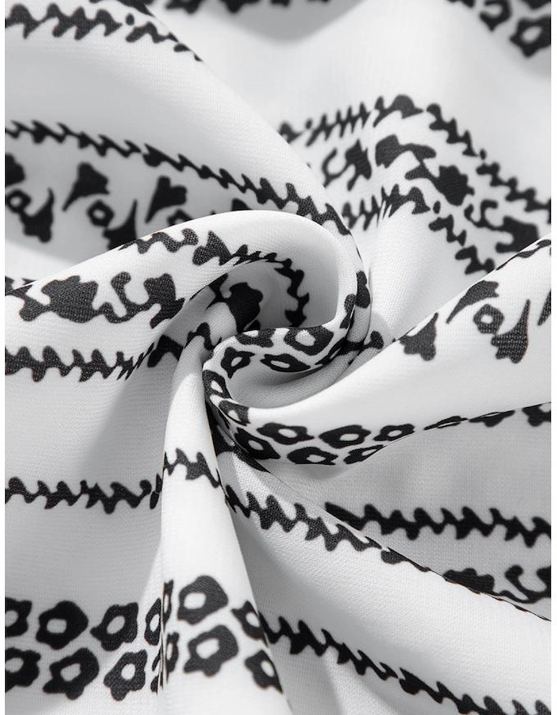 Black Stripe V Neck Bell Sleeve High Waist Mini Dress