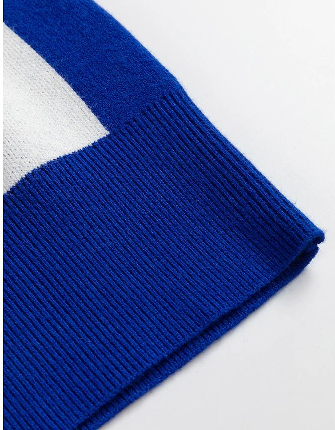 Dark Blue Cherckerboard Round Neck Sweater Vest