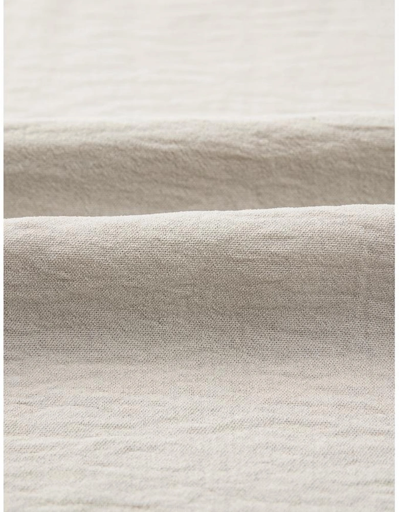 Khaki Stripe Stitched Detail Color Block Patchwork Oversized Pullover Top