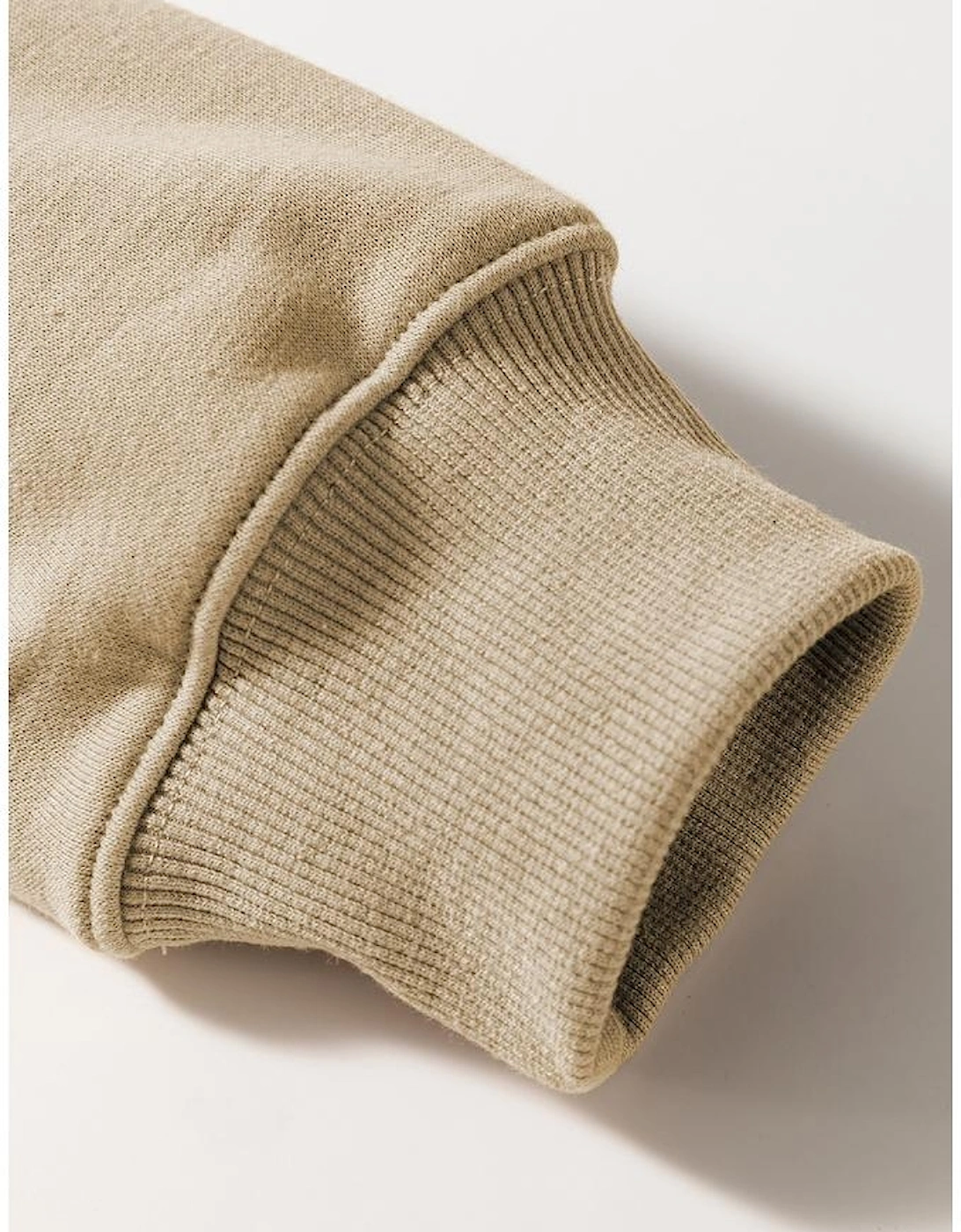 Khaki Christmas Pattern Graphic Crew Neck Sweatshirt