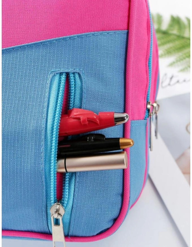 Bonbon Color Block Multi Zip Pocket Portable Yoga Bag