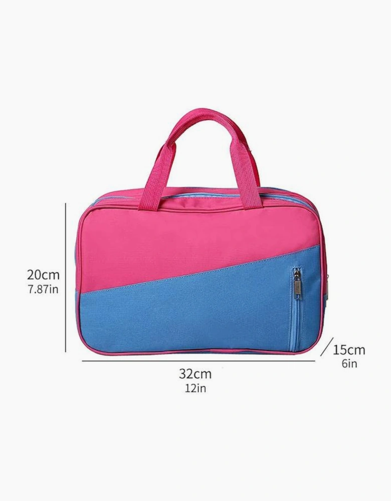 Bonbon Color Block Multi Zip Pocket Portable Yoga Bag