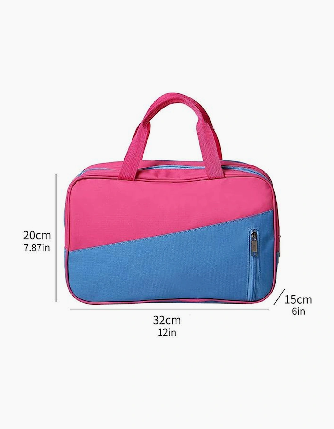Bonbon Color Block Multi Zip Pocket Portable Yoga Bag