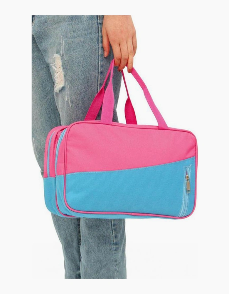 Bonbon Color Block Multi Zip Pocket Portable Yoga Bag