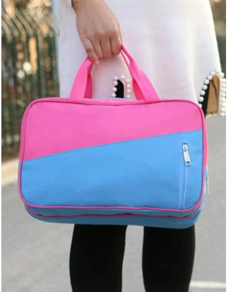 Bonbon Color Block Multi Zip Pocket Portable Yoga Bag