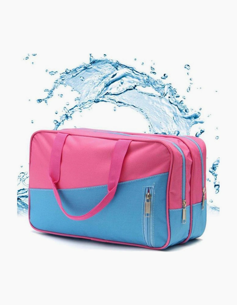 Bonbon Color Block Multi Zip Pocket Portable Yoga Bag