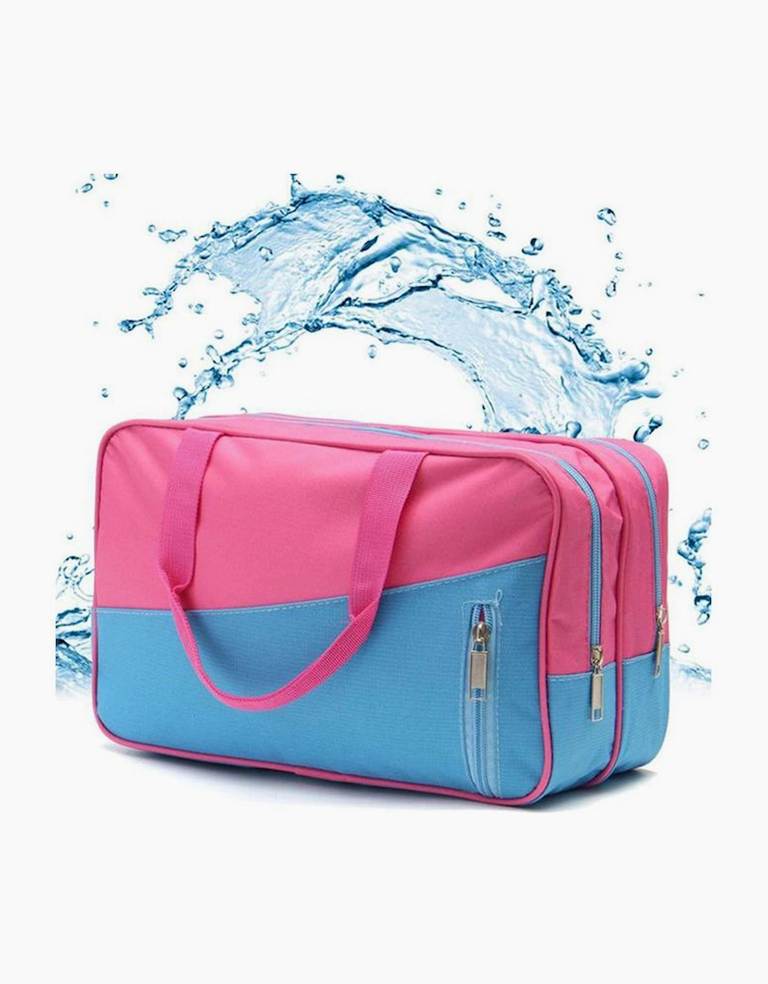Bonbon Color Block Multi Zip Pocket Portable Yoga Bag