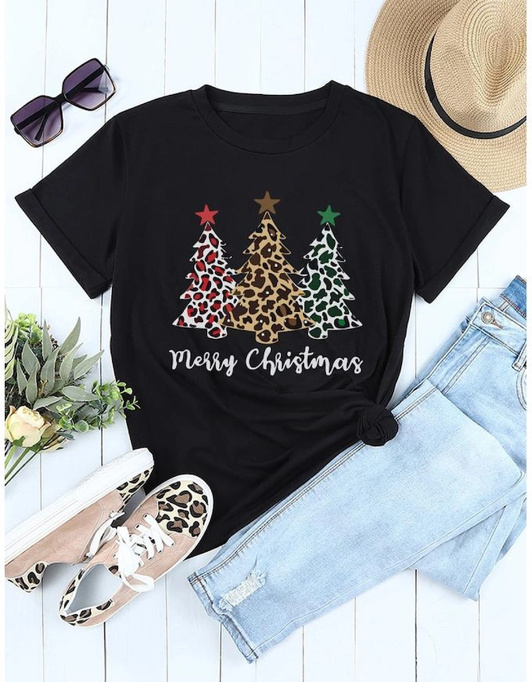 Azura Exchange Leopard Tree Graphic Print T-Shirt