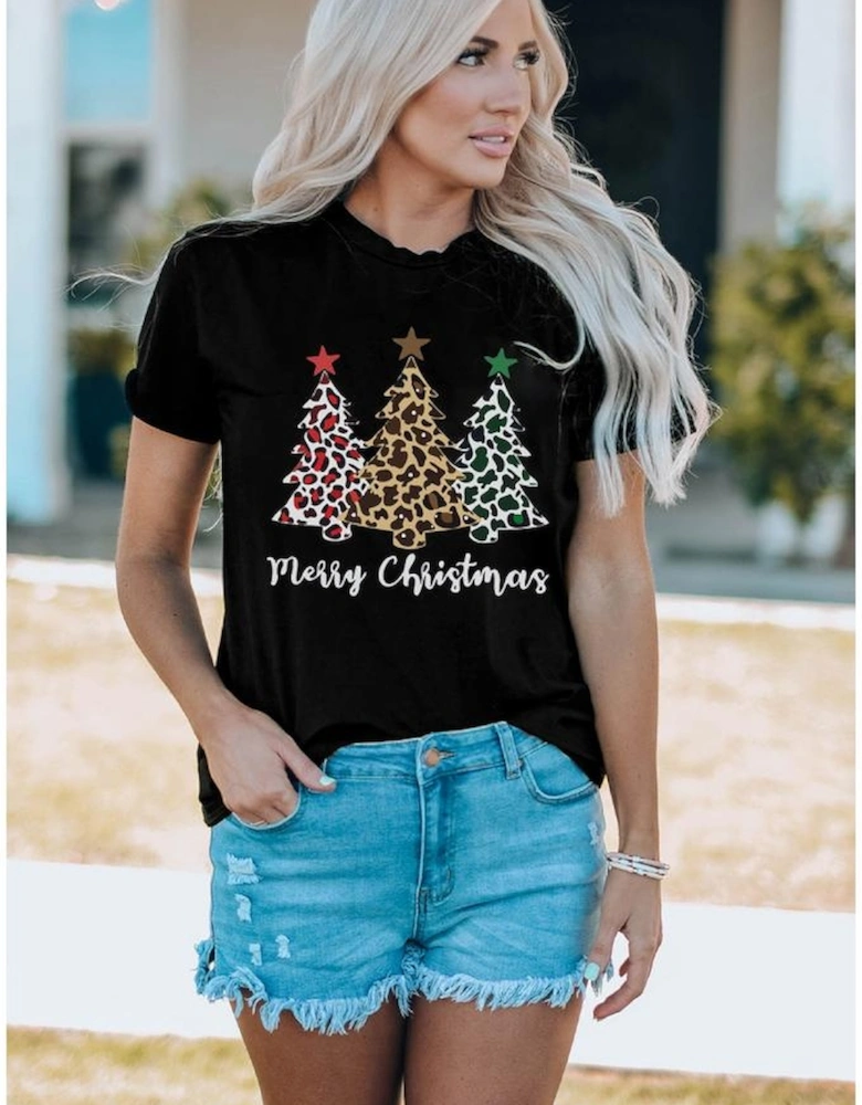 Azura Exchange Leopard Tree Graphic Print T-Shirt