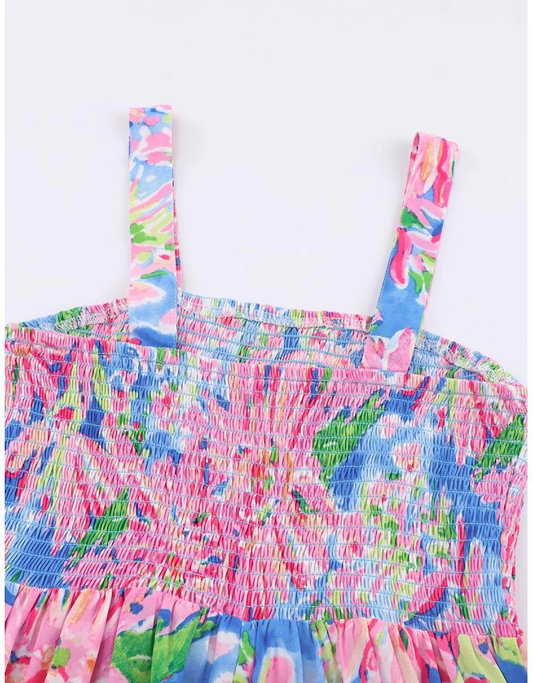 Azura Exchange Smocked Wide Leg Jumpsuit