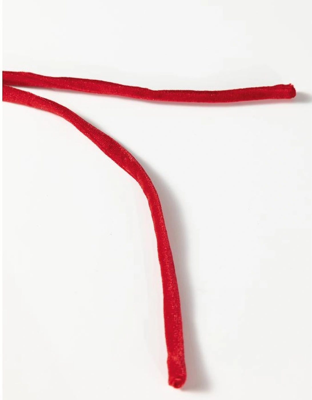 Red Clay Plus Size Tie Front Velvet Peplum Blouse