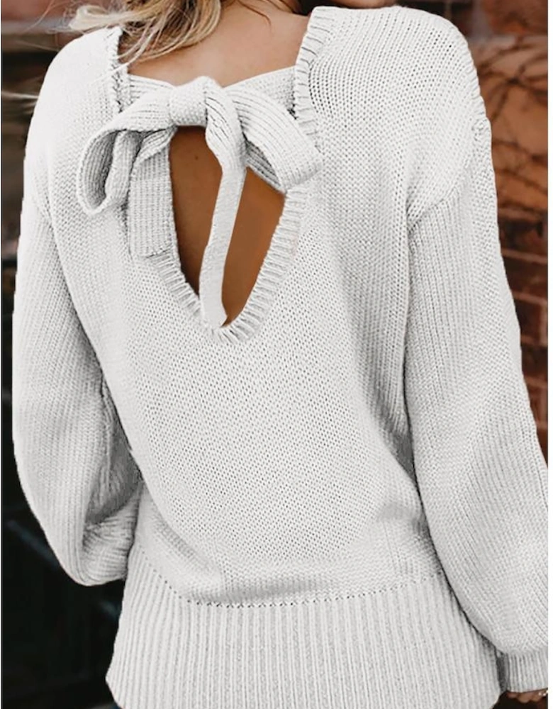 Azura Exchange Womens Tie Back Sweater