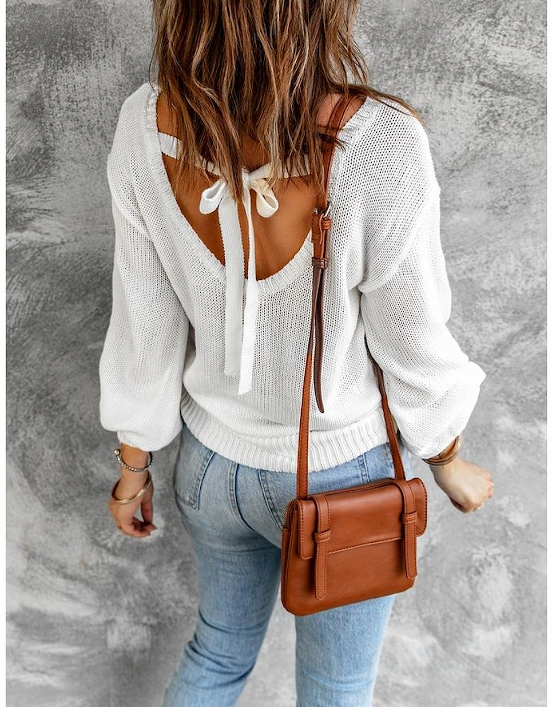 Azura Exchange Womens Tie Back Sweater