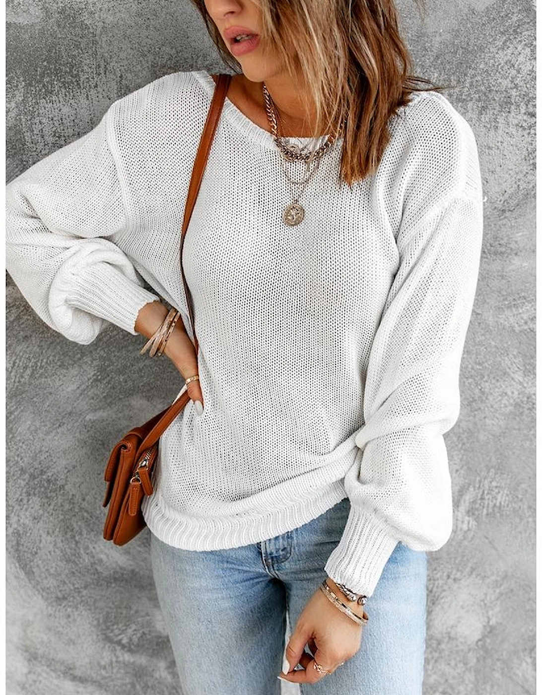 Azura Exchange Womens Tie Back Sweater