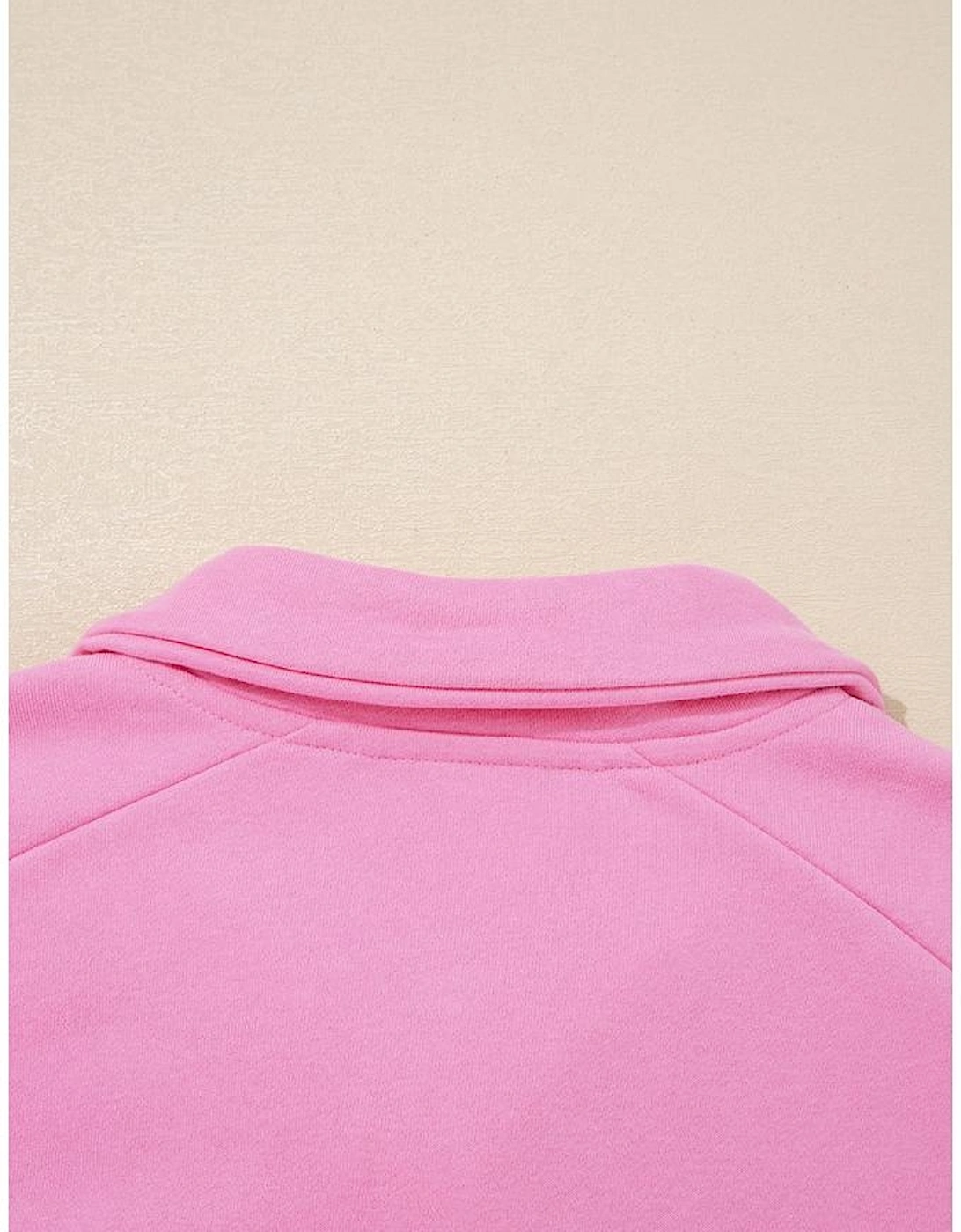 Bonbon Embroidered Flower Patchwork Snap Buttons Pullover Sweatshirt