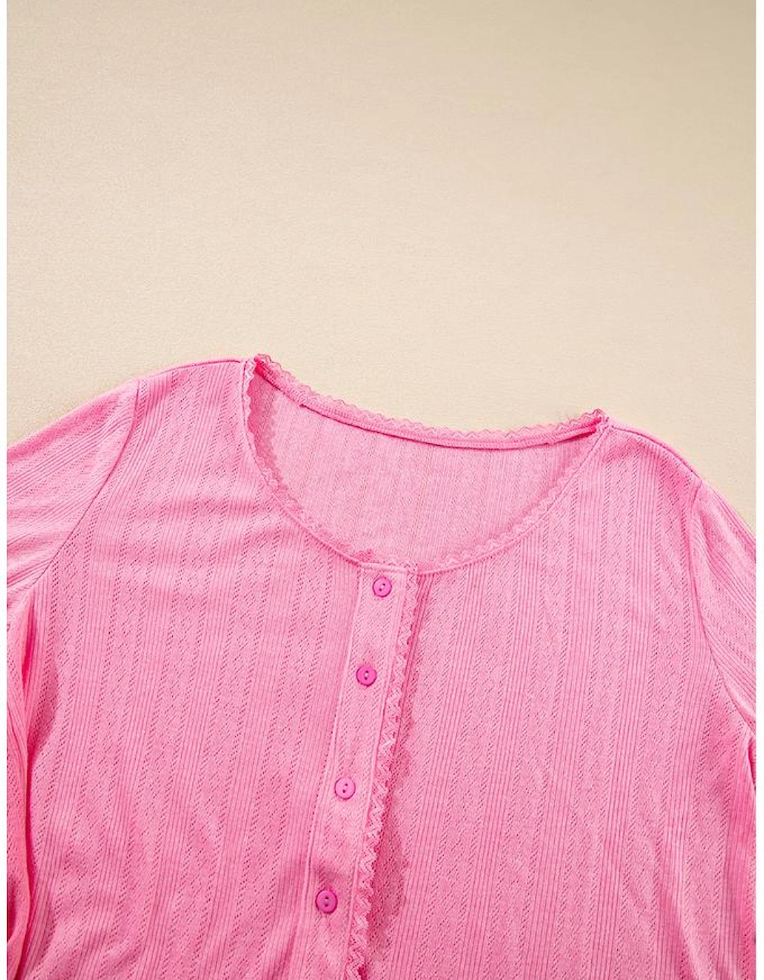 Bonbon Delicate Texture Cropped Cami Shorts and Cardigan 3pcs Lounge Set