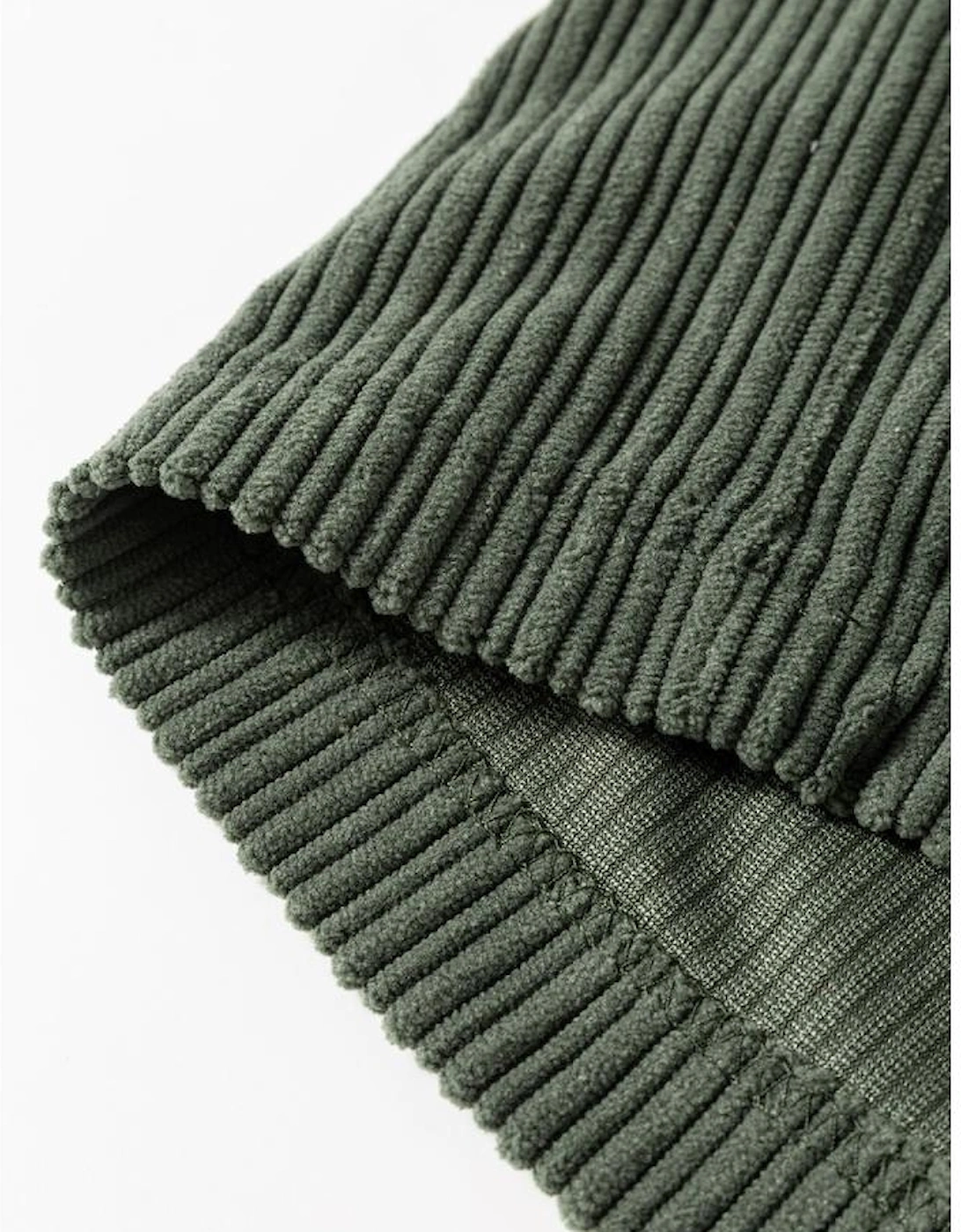 Jungle Green Plus Size Corduroy Pocketed Wide Leg Overall, 10 of 9