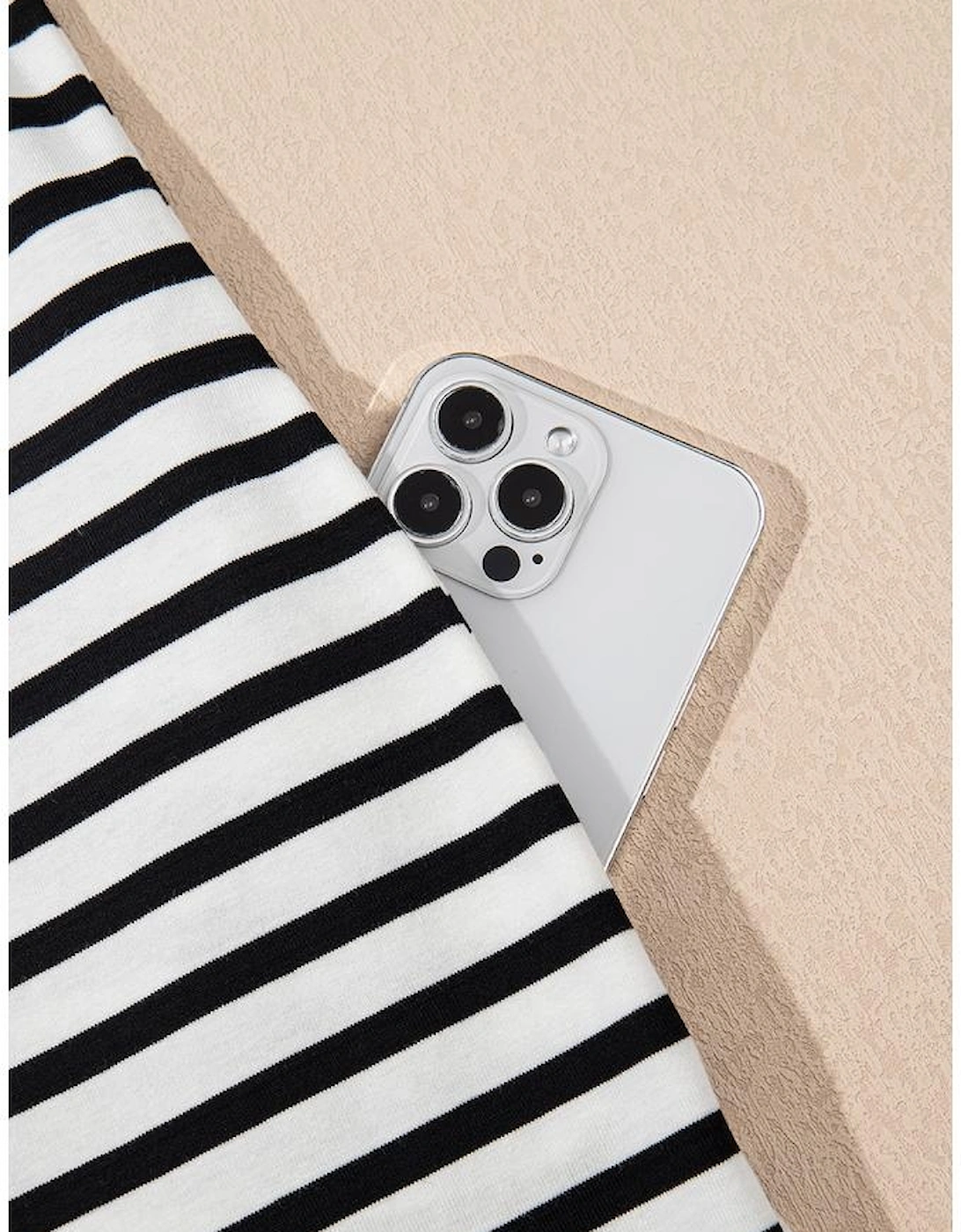 Black Stripe Contrast V Neck Collared Puff Sleeve T Shirt Mini Dress with Pockets