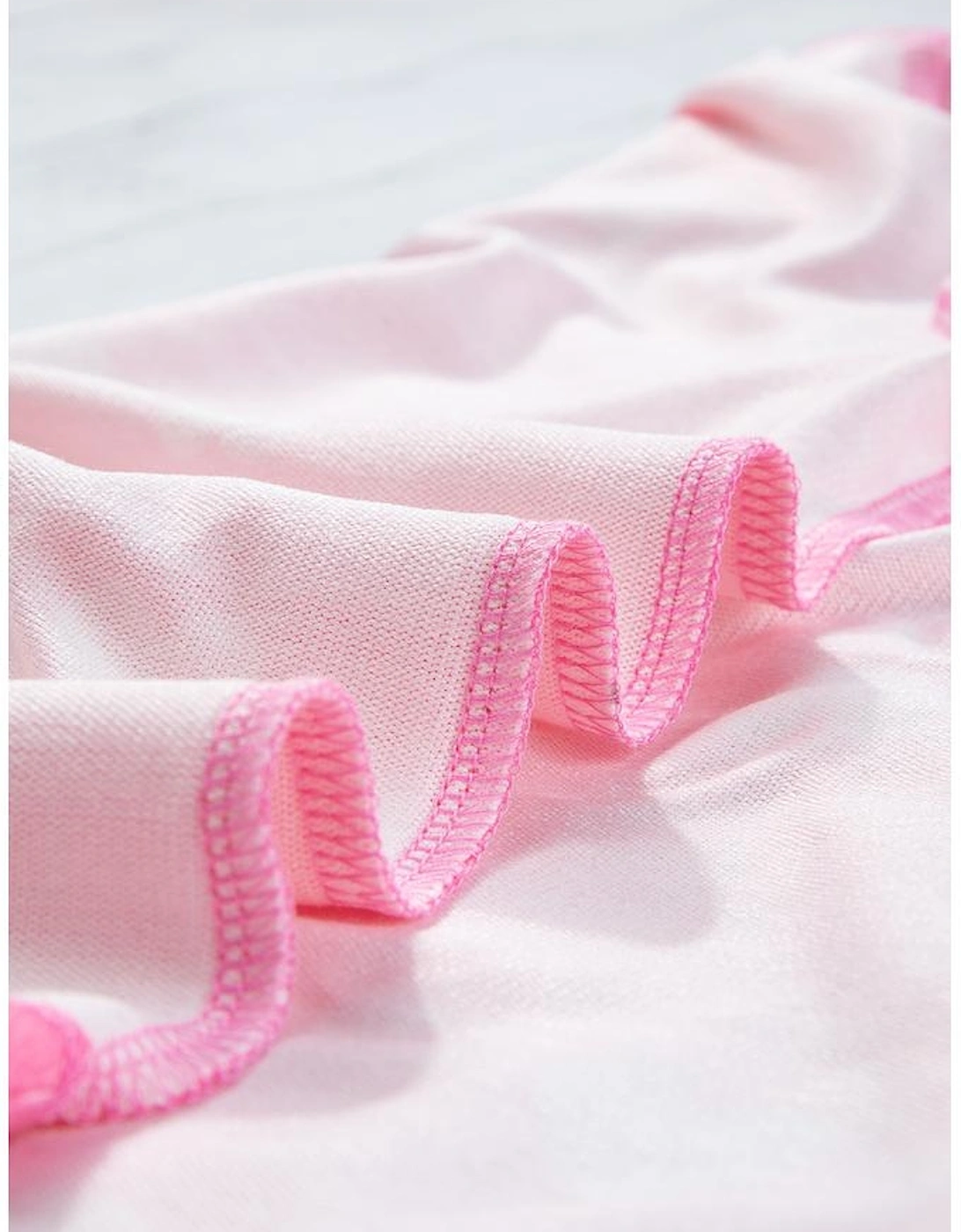 Pink Valentine Heart Print Long Sleeve Tee and Shorts Lounge Set