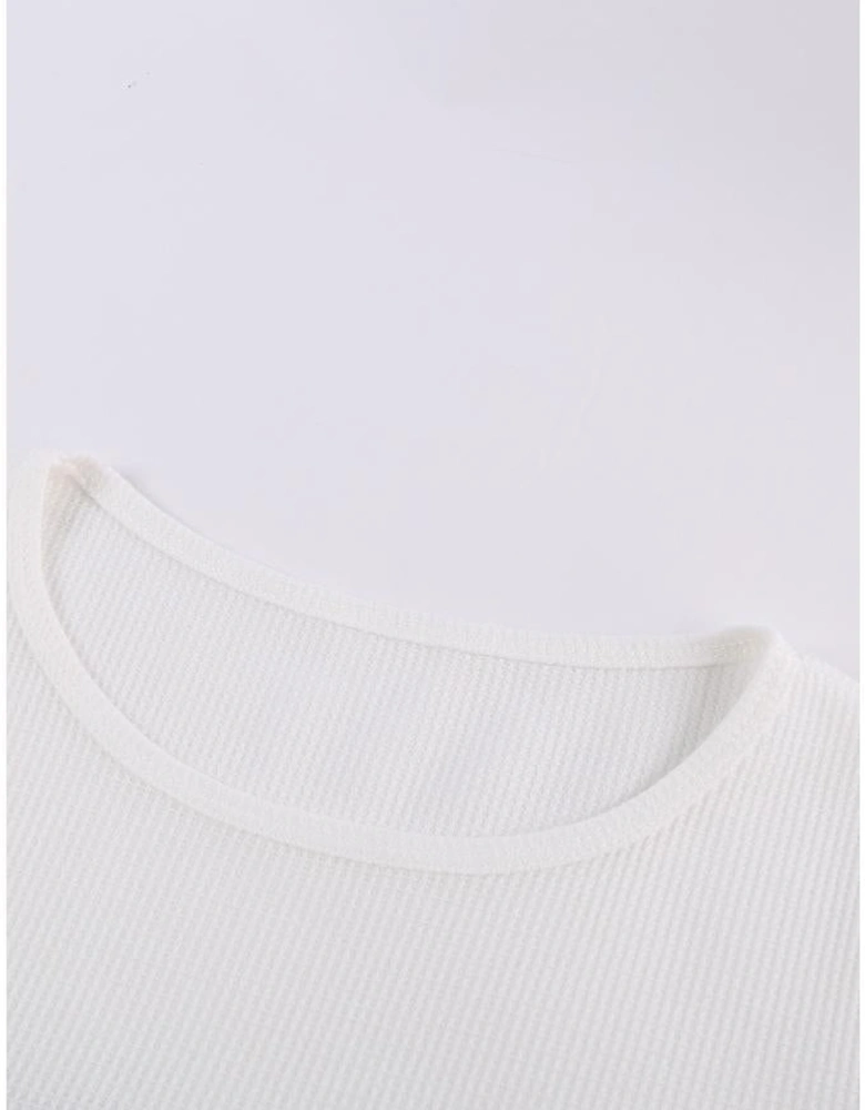 Brown Stripes Leopard Splicing Colorblock Long Sleeve Top