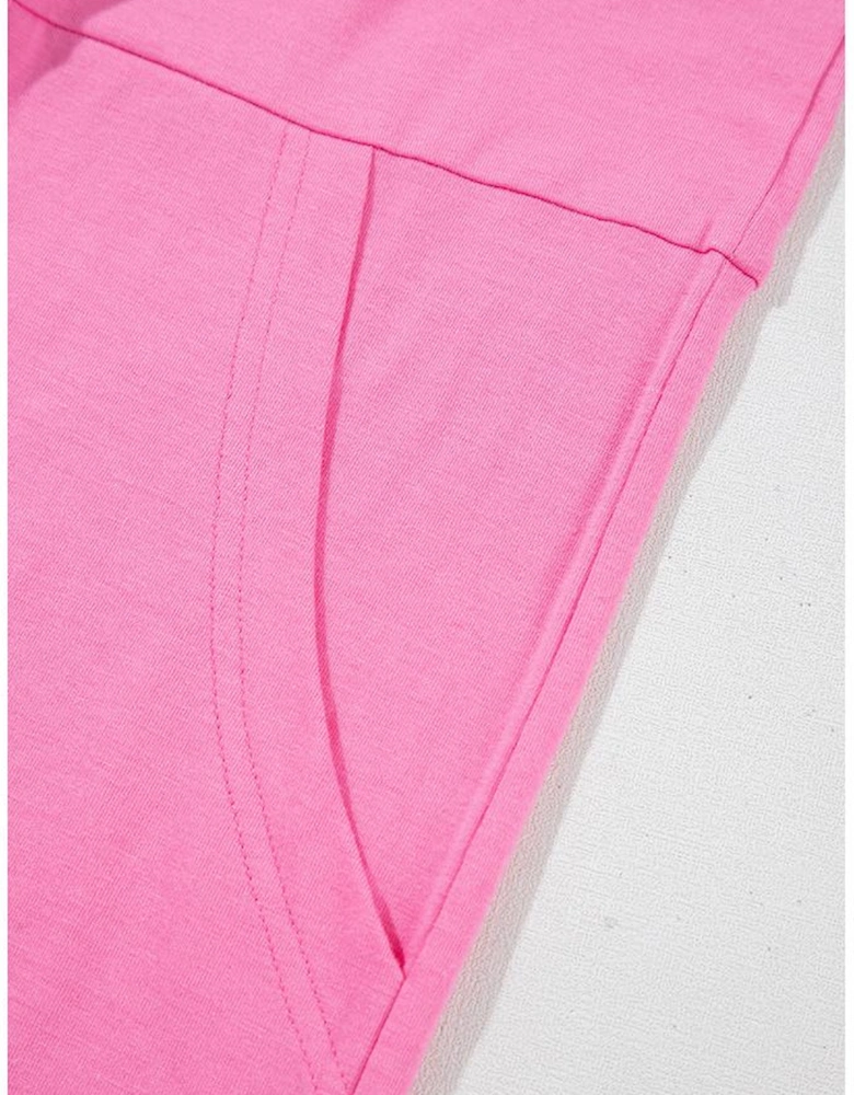 Bonbon Loose Half Sleeve V Neck Knit Romper