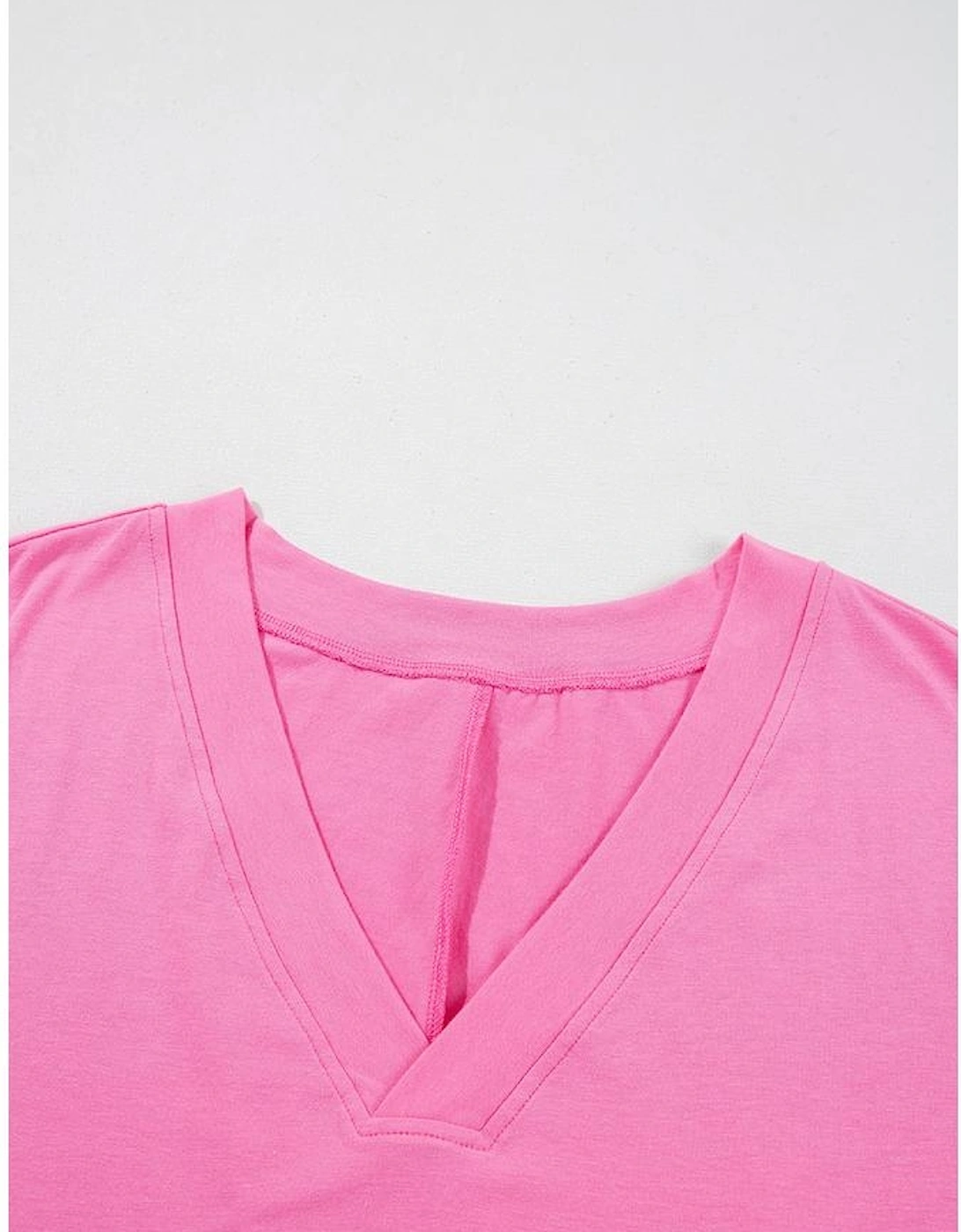 Bonbon Loose Half Sleeve V Neck Knit Romper