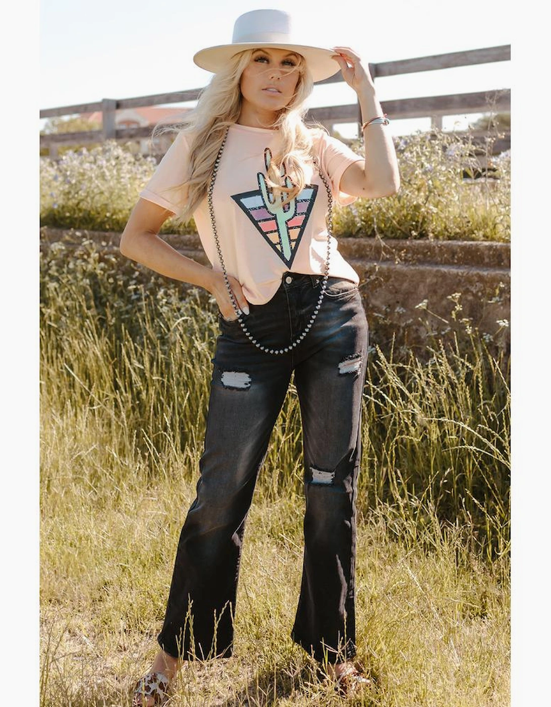 Azura Exchange Cactus Color Block T-shirt