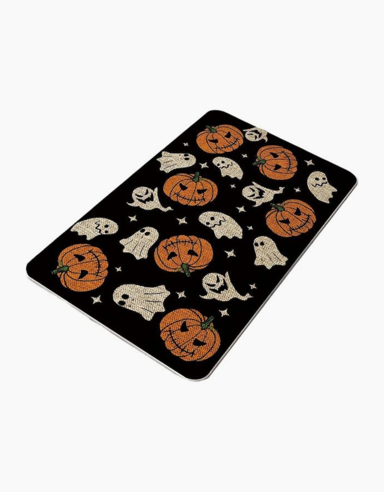 Azura Exchange Black Halloween Pumpkin Ghost Print Door Ground Mat