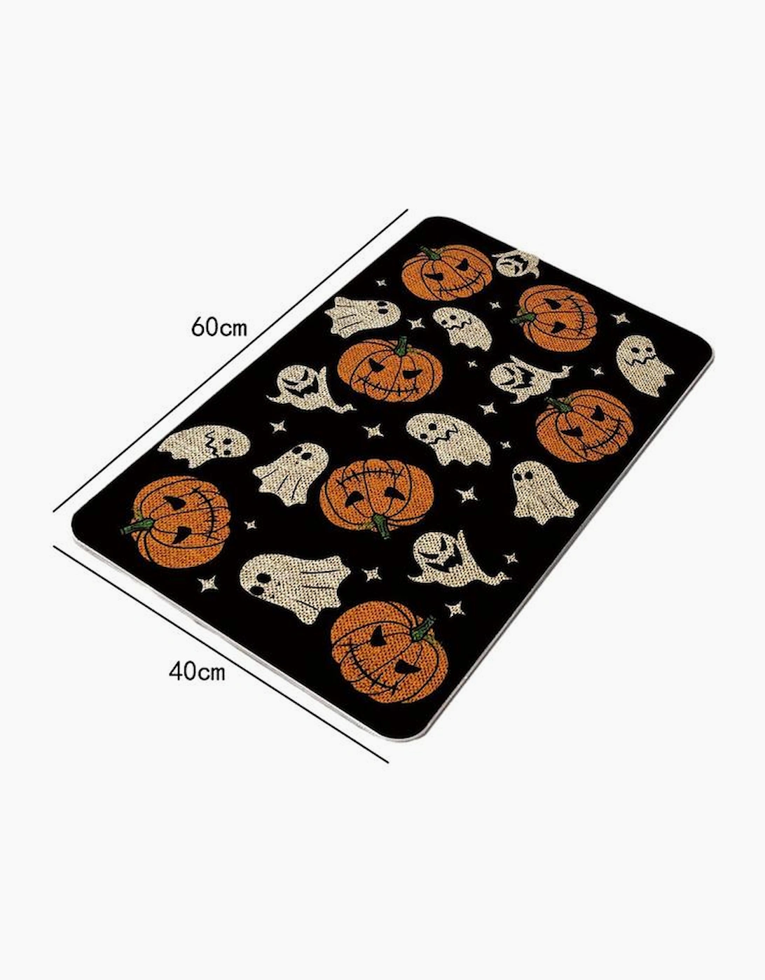 Azura Exchange Black Halloween Pumpkin Ghost Print Door Ground Mat