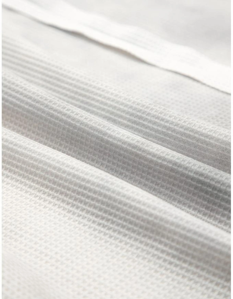 Green Floral Patched Waffle Textured Colorblock V Neck Casual Hooded Top