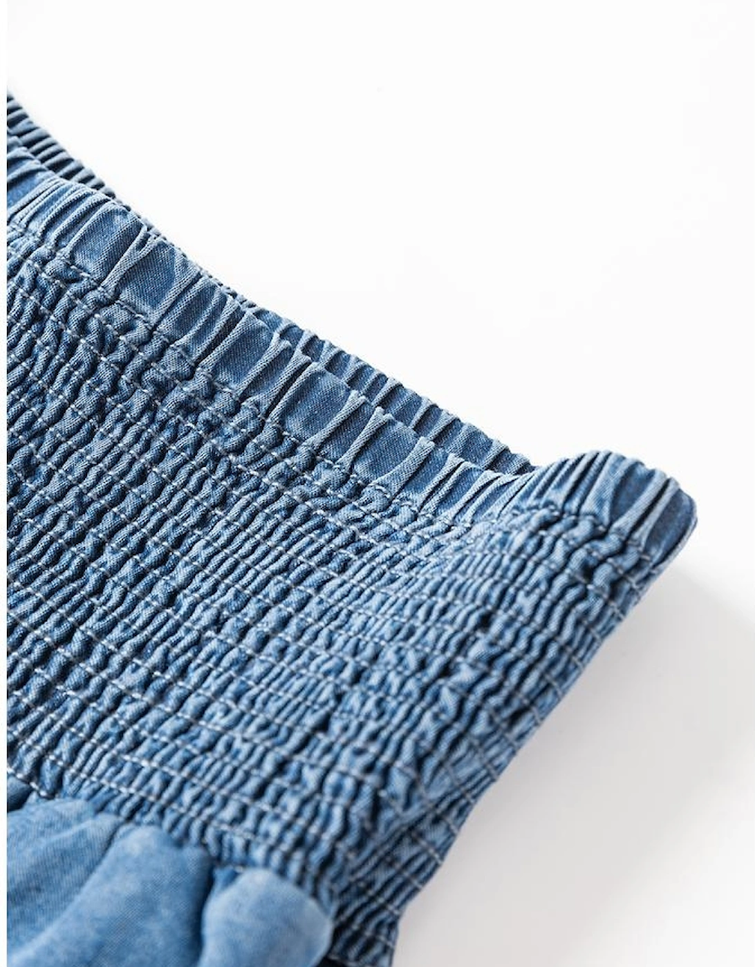 Ashleigh Blue Smocked Waist Wide Leg Jeans