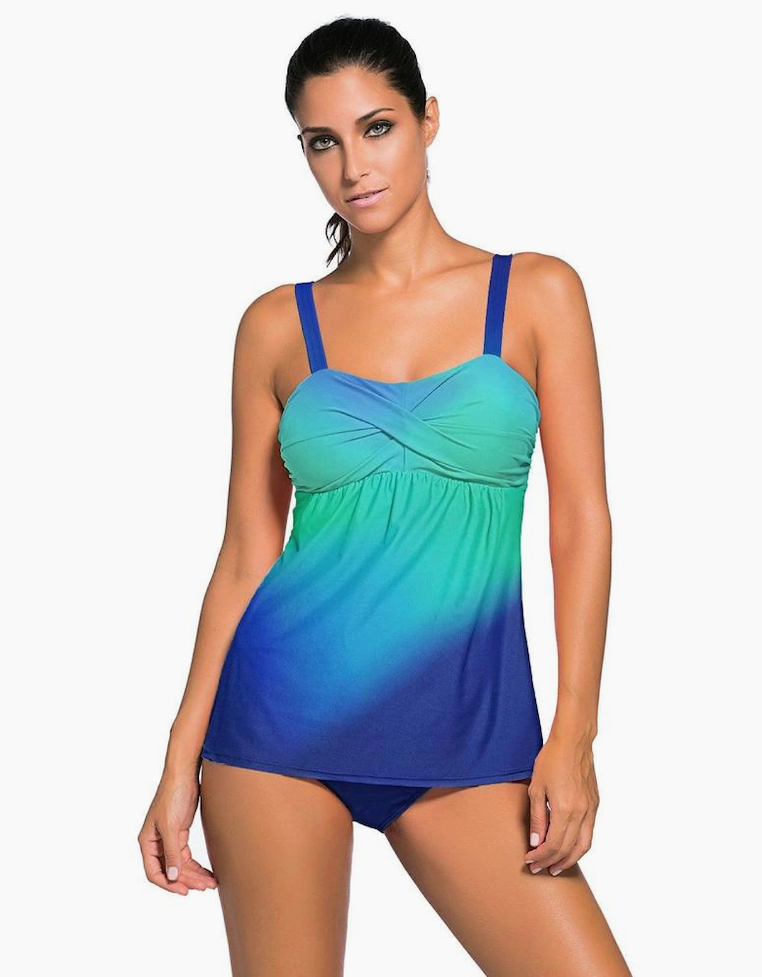 Azura Exchange Tummy Control Gradient Tankini, 4 of 3