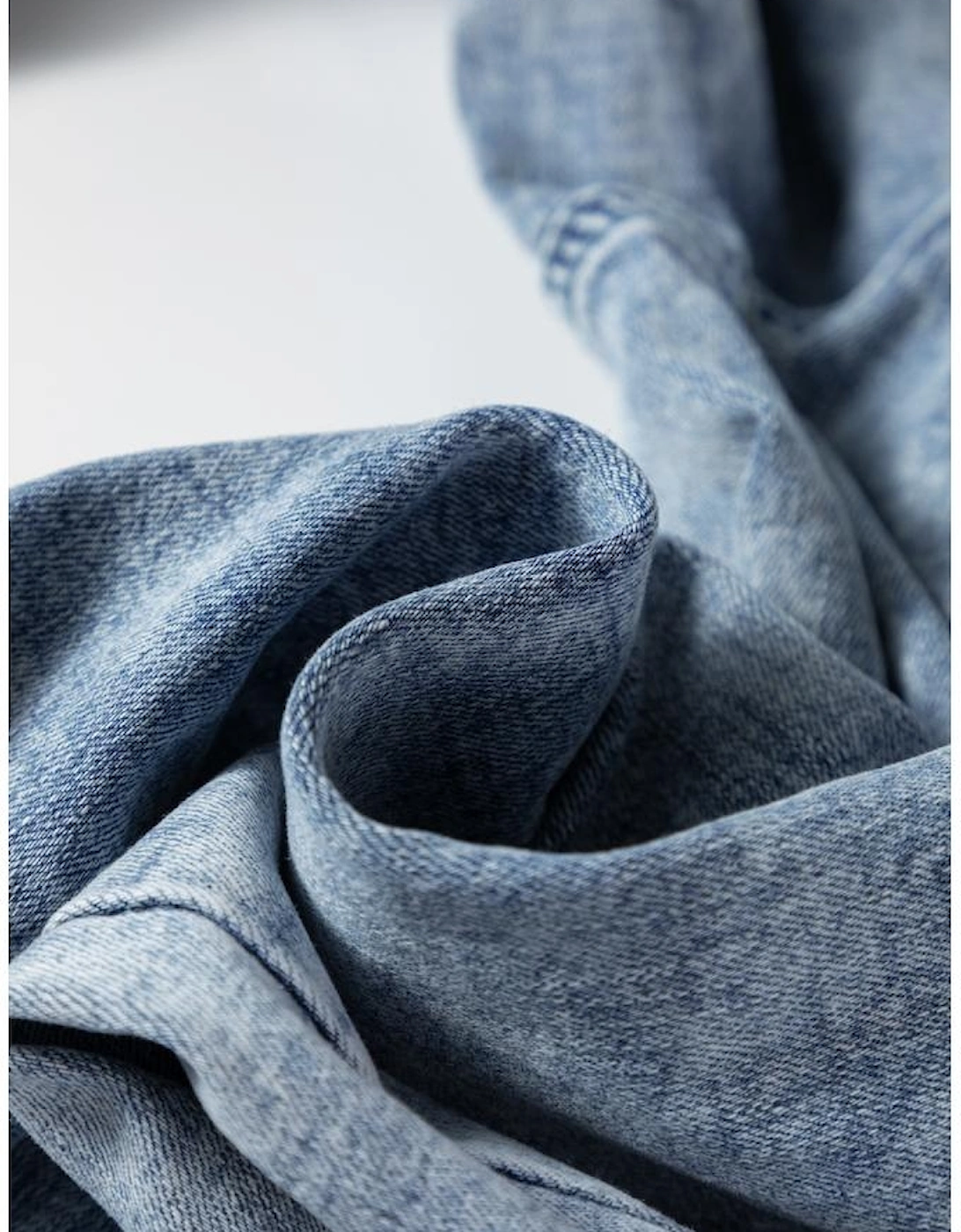 Ashleigh Blue Acid Wash Exposed Seam Drawstring High Waist Jeans