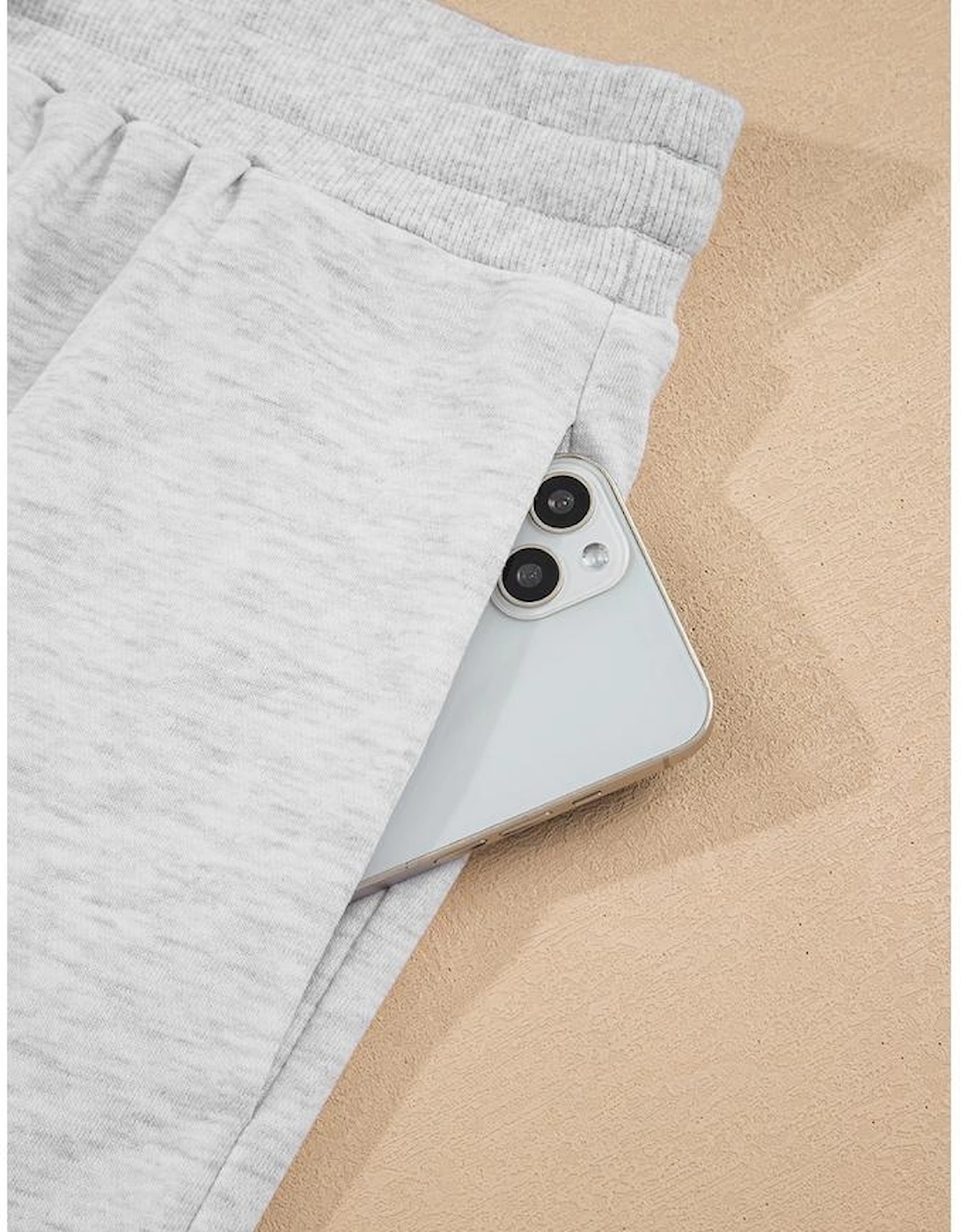 Light Grey Uneven Hem Colorblock Pullover Casual Shorts Plus Size 2pcs Outfit