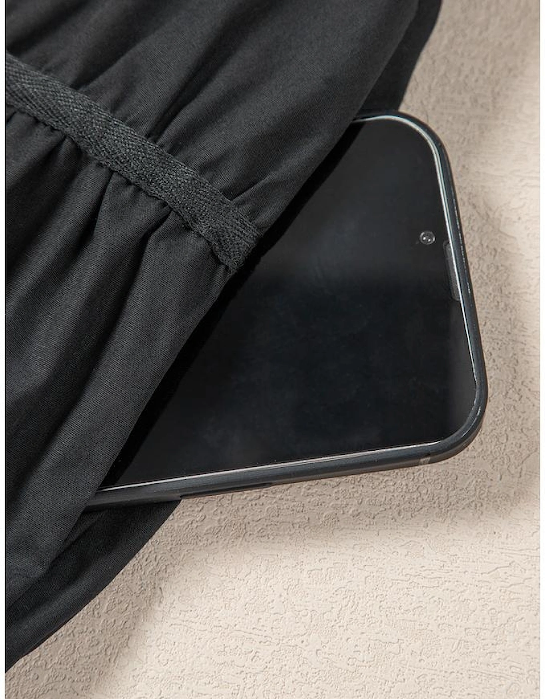 Black Shirt Style Button Down Puff Sleeve Ruffle Hem Dress