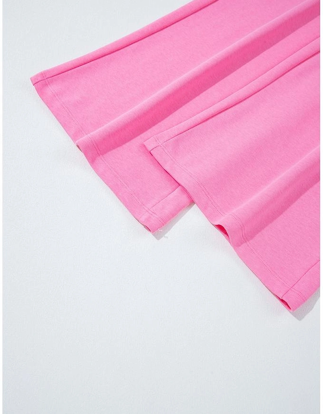 Bonbon Mineral Wash Raw Seam Patchwork Wide Leg Loose Jumpsuit