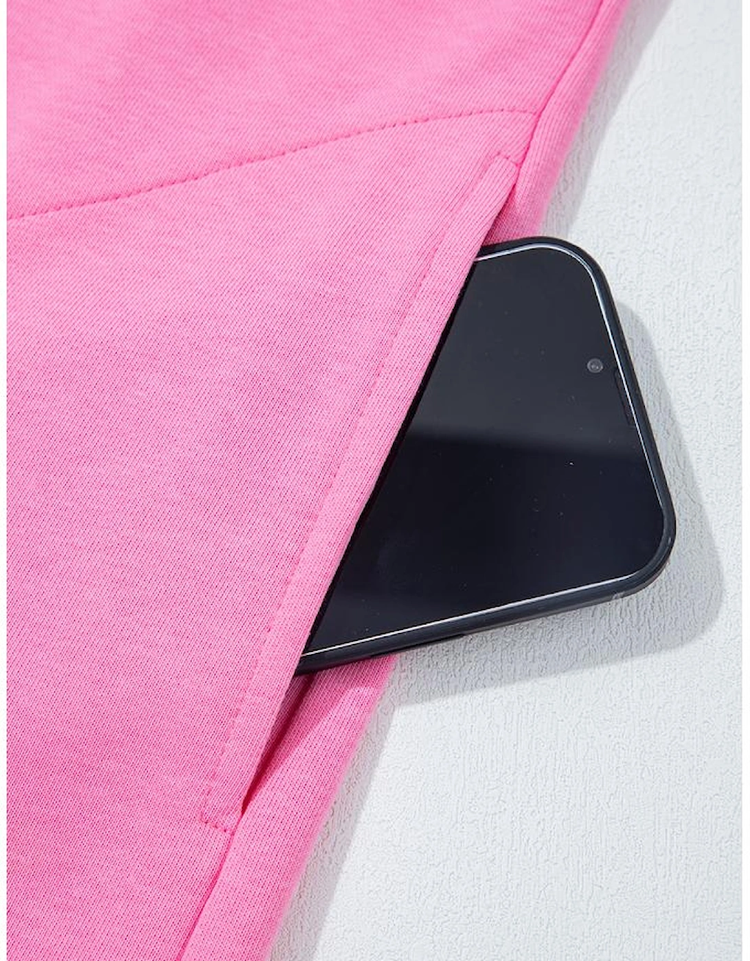 Bonbon Mineral Wash Raw Seam Patchwork Wide Leg Loose Jumpsuit