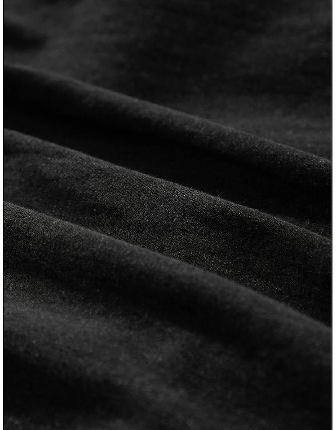 Black Puff Sleeve V Neck Tiered Ruffled Chambray Mini Dress