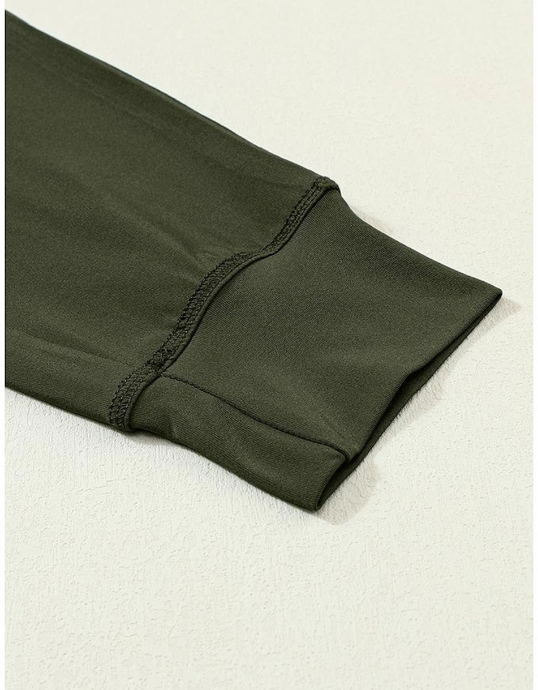 Moss Green Drawstring Waist Pocketed Joggers