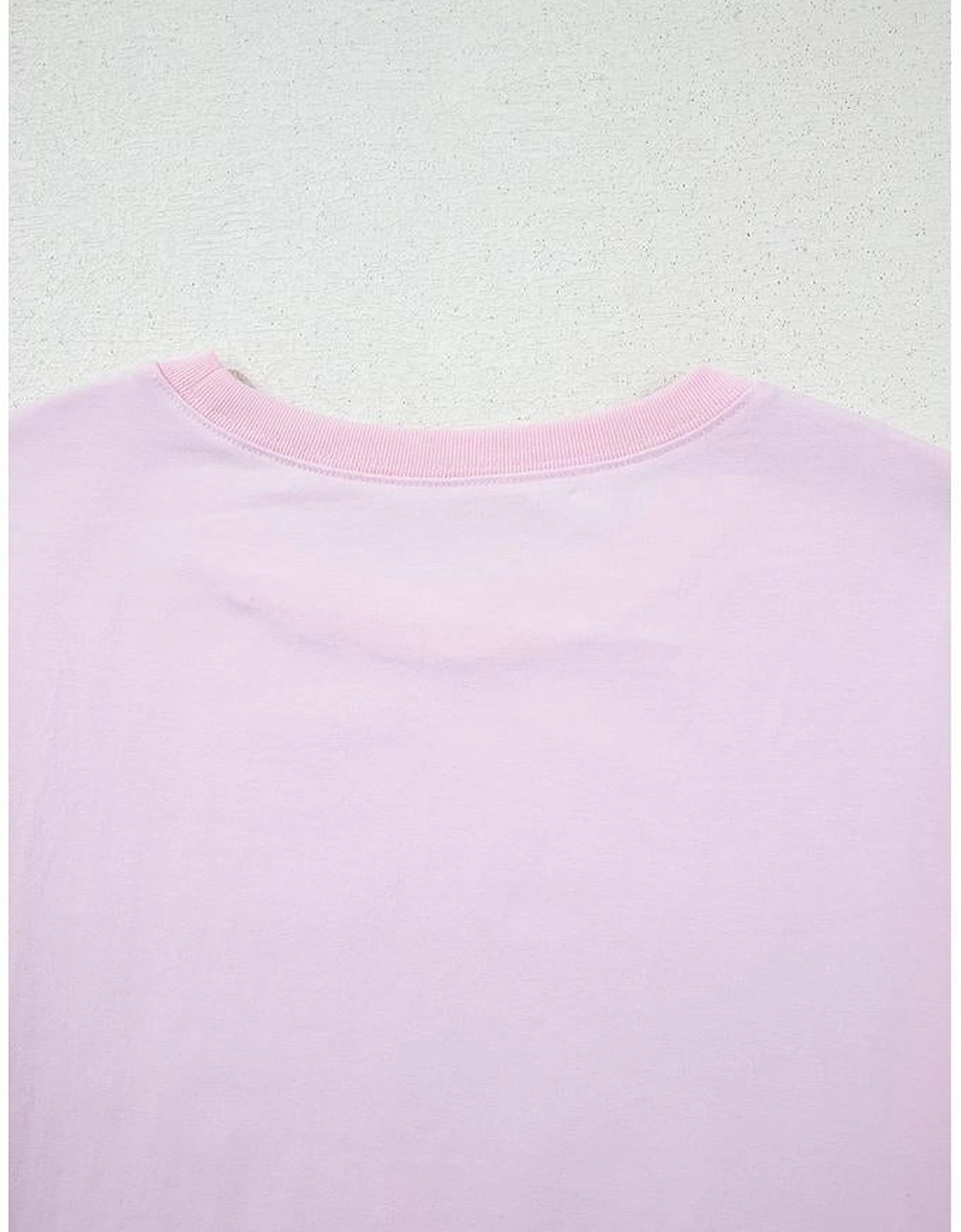Light Pink Flag Bow Graphic Crewneck Tee