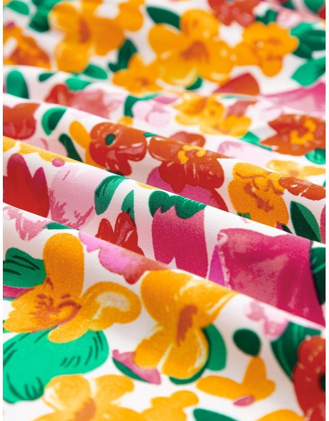 Yellow Boho Floral Print Tiered Long Skirt