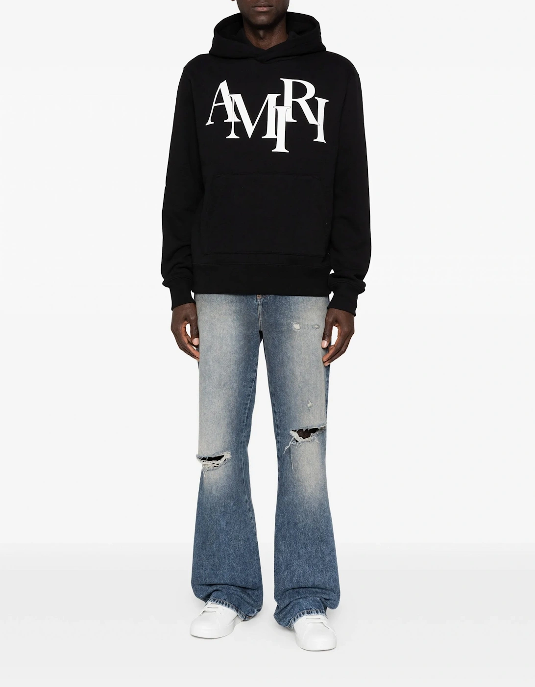 STAGGERED LOGO HOODIE