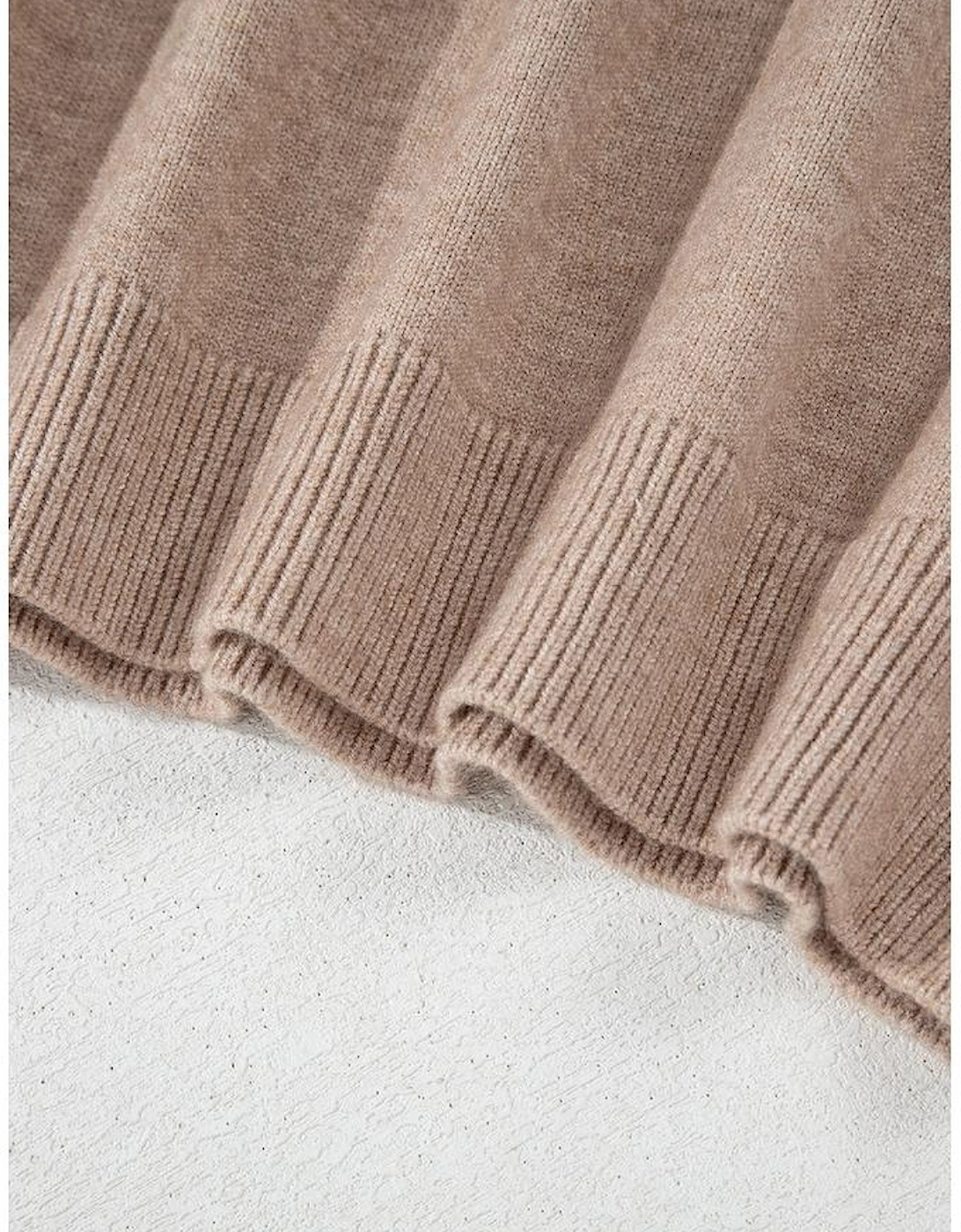 Smoke Gray Pearled Drop Shoulder Plus Size Sweater