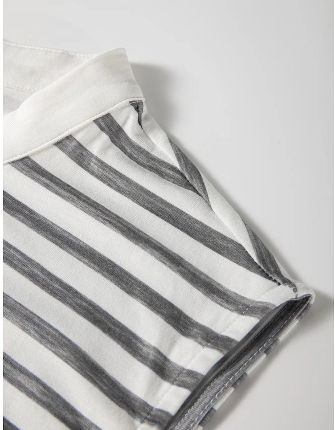 Gray Stripe Plus Size Color Block Buttoned Sleeveless Wide Leg Jumpsuit