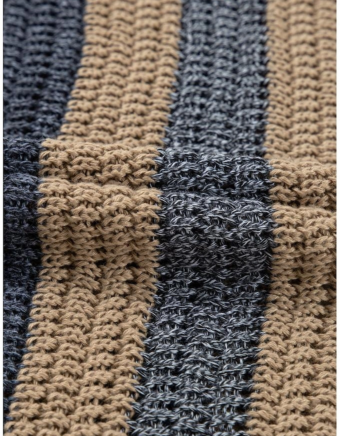 Pink Stripe Color Block Eyelet Knit Short Sleeve Sweater Tee