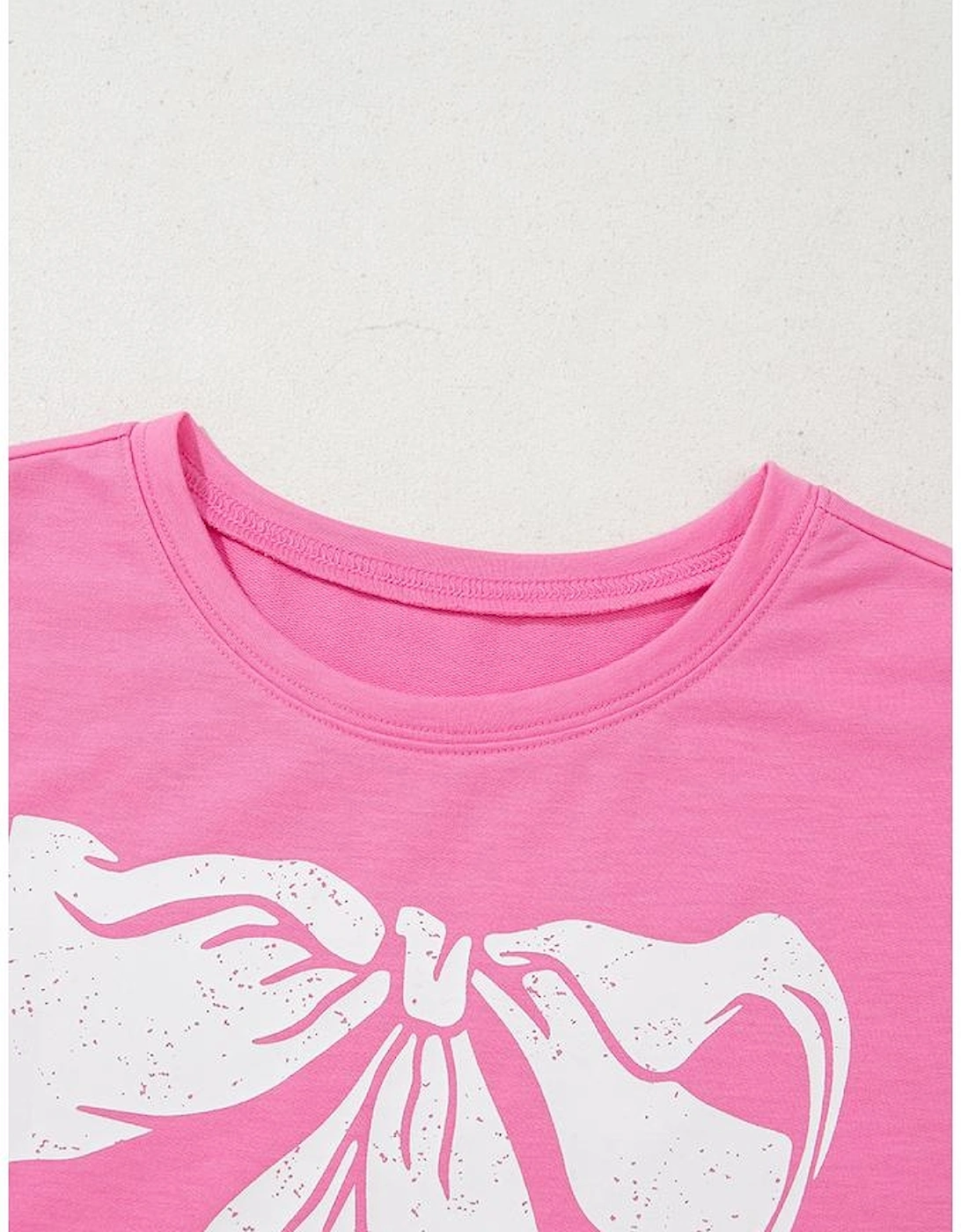 Sachet Pink Bow Print Boxy Fit Tank Top